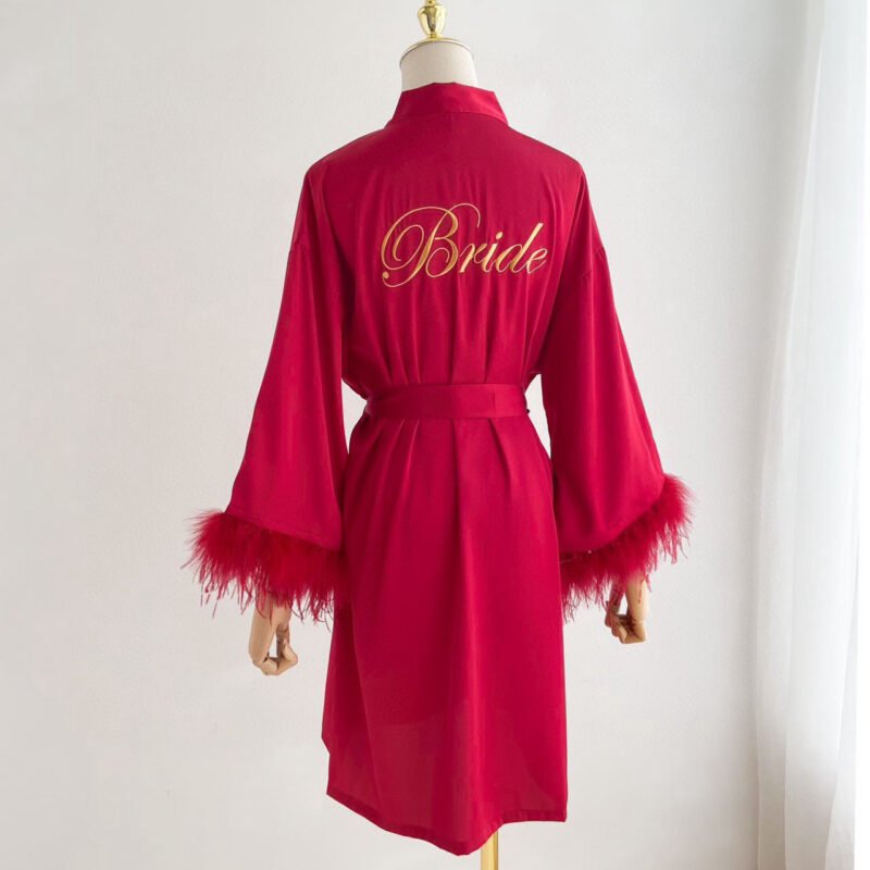 Bridesmaid Silk Satin Lace Wedding Robes – Elegant Bridal Party Robes