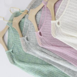 Pearl Buckle Retro Elegant Alpaca Wool Sweater – Sophisticated Women's Knitwear One-Size