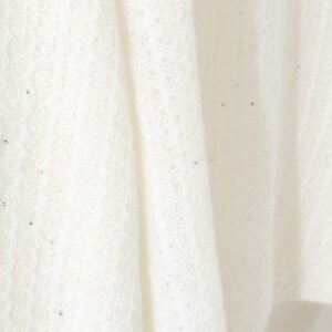 Pearl Buckle Retro Elegant Alpaca Wool Sweater – Sophisticated Women's Knitwear One-Size