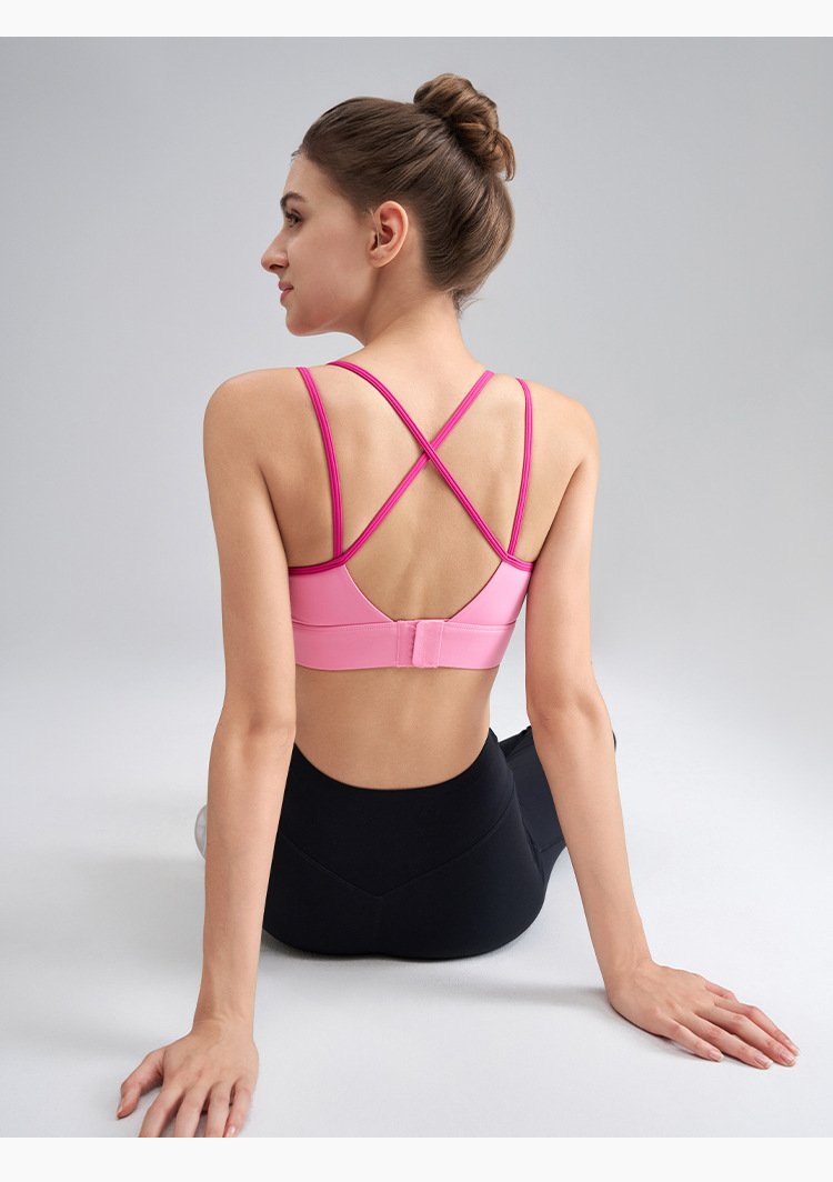 One-Piece Fitness Running Vest – Anti-Shock & Seamless Yoga Sports Bra