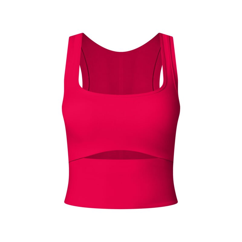 Fixed Cup Push-Up Fitness Bra – Running & Pilates Yoga Vest