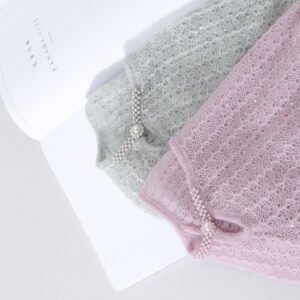 Pearl Buckle Retro Elegant Alpaca Wool Sweater – Sophisticated Women's Knitwear One-Size