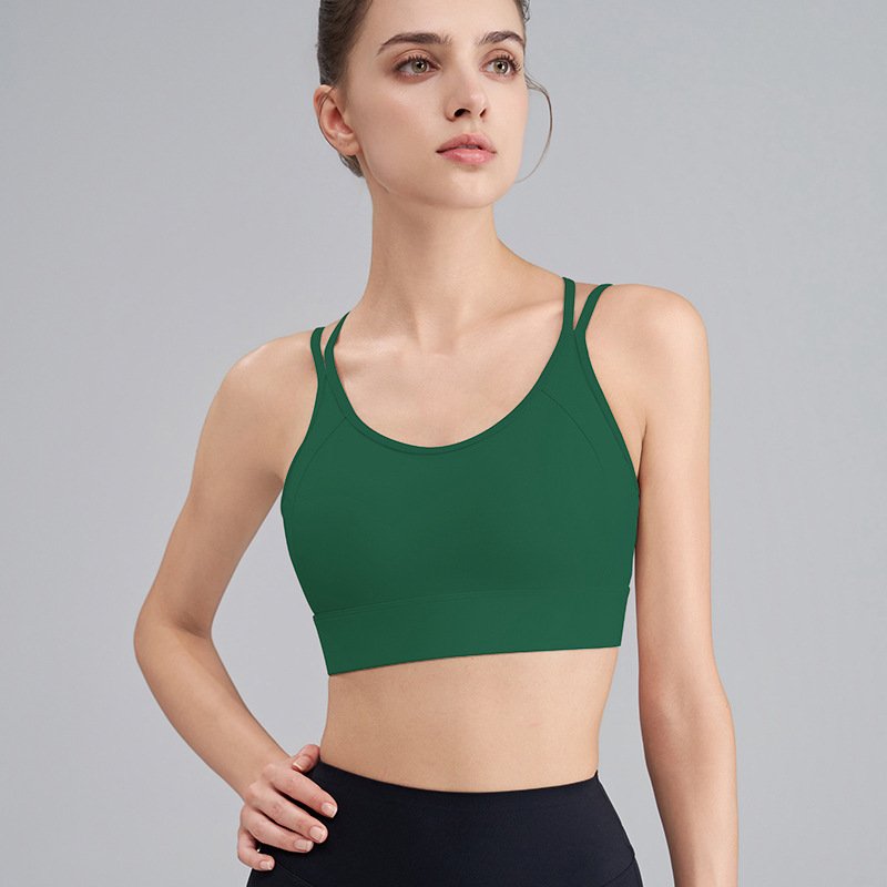 One-Piece Fitness Running Vest – Anti-Shock & Seamless Yoga Sports Bra