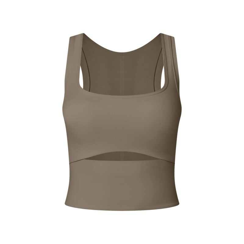 Fixed Cup Push-Up Fitness Bra – Running & Pilates Yoga Vest