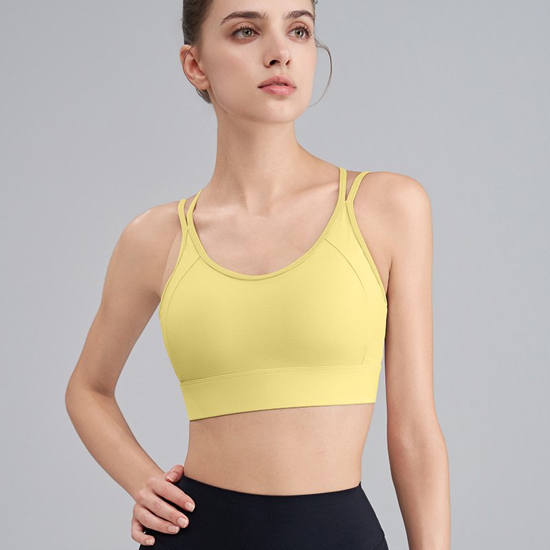 One-Piece Fitness Running Vest – Anti-Shock & Seamless Yoga Sports Bra