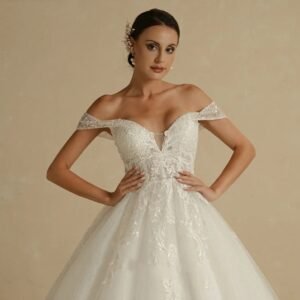 Ivory Princess Sweetheart Wedding Dress | Vintage Ball Gown