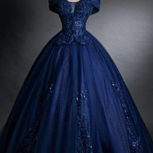 BlueZazzlehaven-2025190904 (1000 x 1500 px) Blue Off-Shoulder Tulle Lace Evening Gown with Beading & Sequins Prom Dress