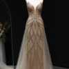 Champagne Luxury Mermaid Party Gown