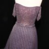 Luxury Beaded Purple Off-Shoulder Evening Dress with Overskirt
