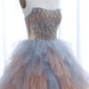 Multicolored Ruffles Princess Ball Gown Evening Dress