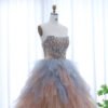 Multicolored Ruffles Princess Ball Gown Evening Dress