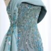 Turquoise Elegant Mermaid Evening Dress with Side Split – Party Gown
