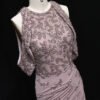 Elegant Off-Shoulder Brown Mermaid Mauve Evening Dress