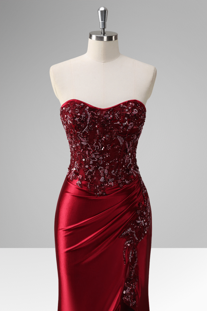 Green Mermaid Sequin Prom Dress with Beading