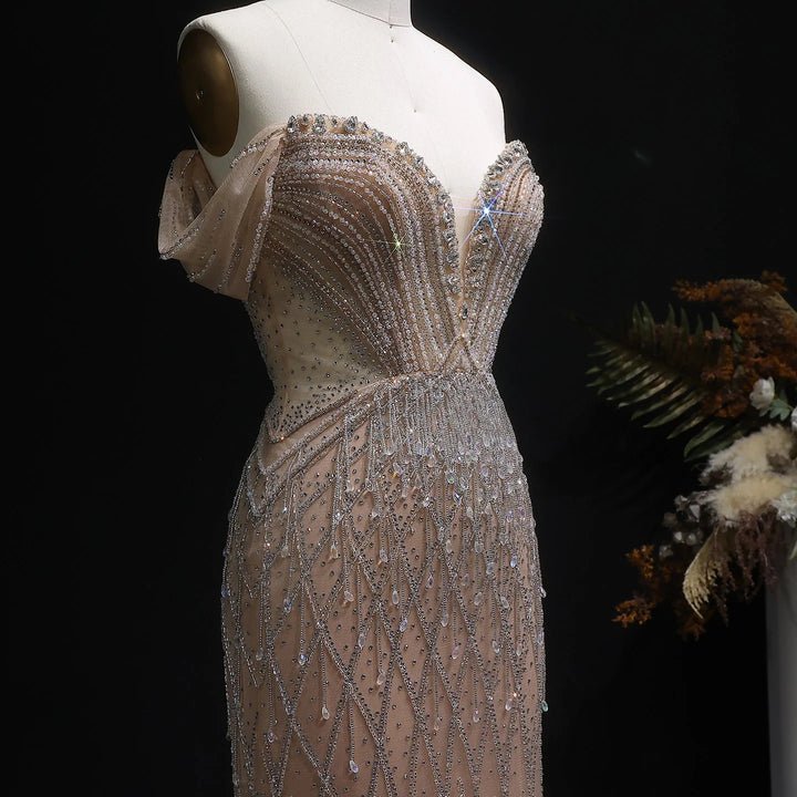 Elegant Lavender Mermaid Evening Dress