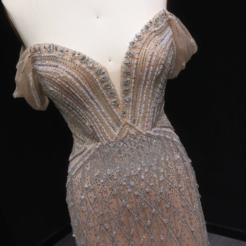 Elegant Lavender Mermaid Evening Dress