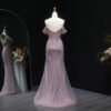 Elegant Lavender Mermaid Evening Dress
