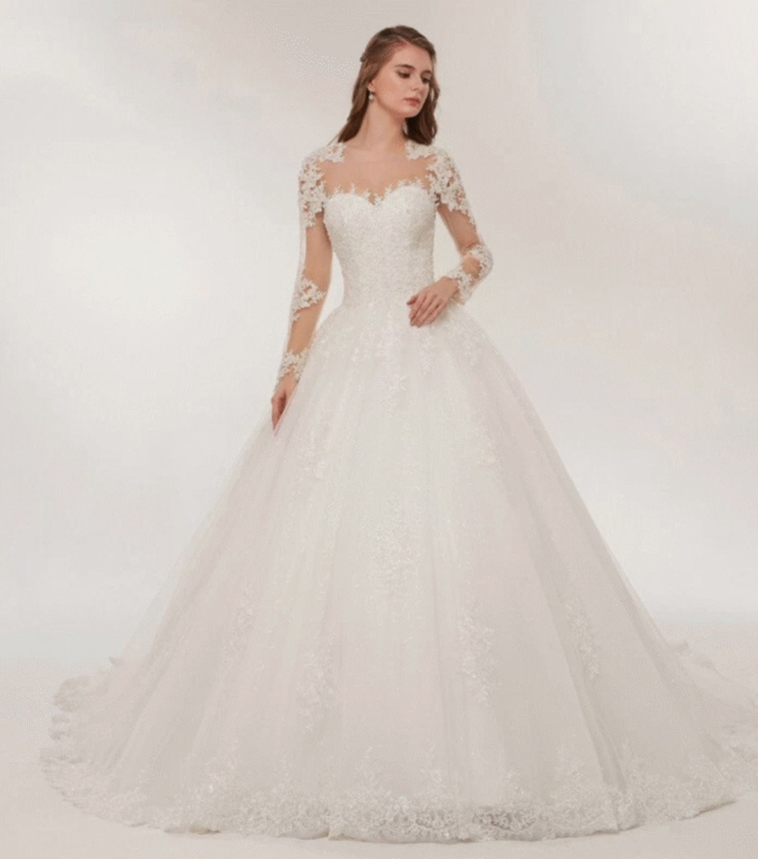 Soft Pink Sweetheart Diamond Beaded Neck Corset Split Evening Dress