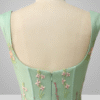 A-Line Sweetheart Green Dress with Embroidery