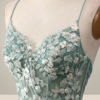 Green Mermaid Prom Dress with Elegant Appliques