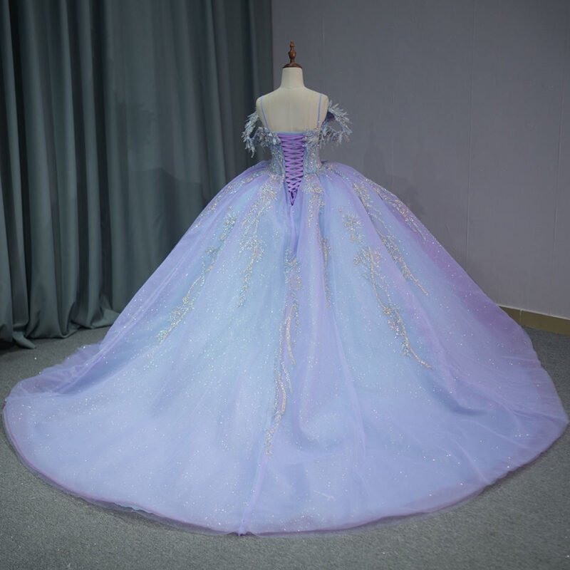 Purple and Blue Quinceanera Dress – A-Line Ball Gown