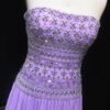 Strapless Lilac Beaded Bodice Evening Dress – Elegant Formal Gown