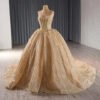 Glitter Golden Sweetheart Ball Gown