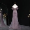 Elegant Lavender Mermaid Evening Dress