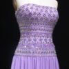 Strapless Lilac Beaded Bodice Evening Dress – Elegant Formal Gown