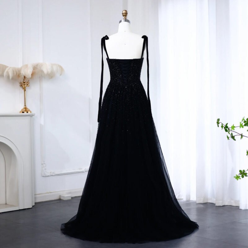 Elegant Beaded Wine Red Luxury Prom Dress