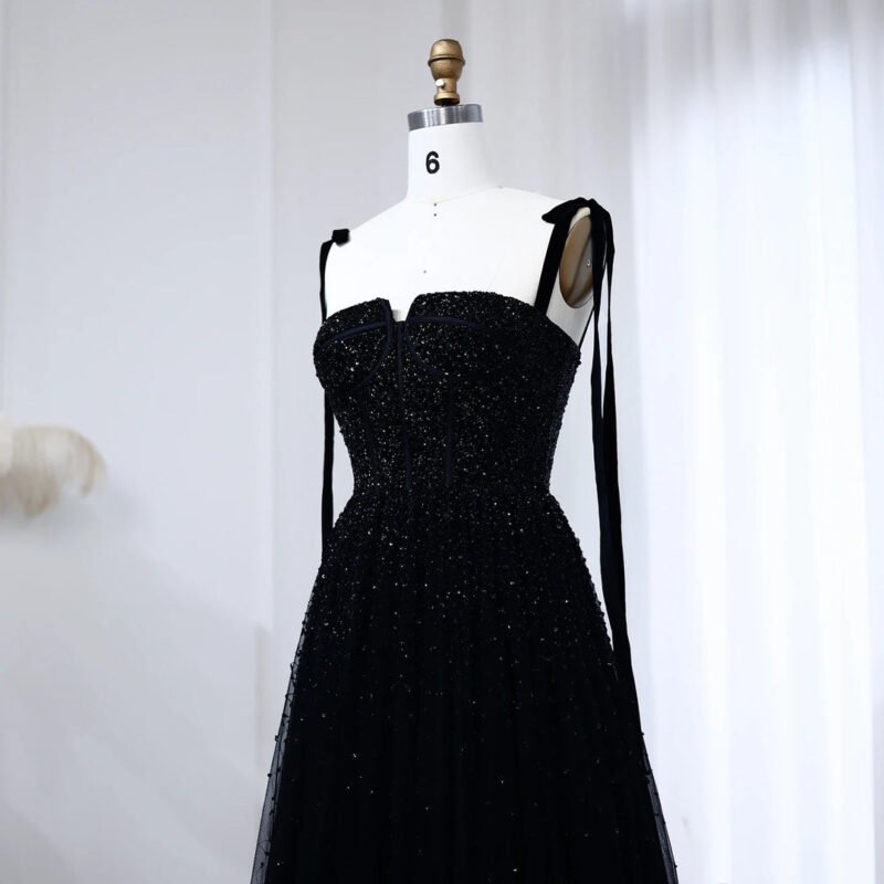 Elegant Beaded Wine Red Luxury Prom Dress