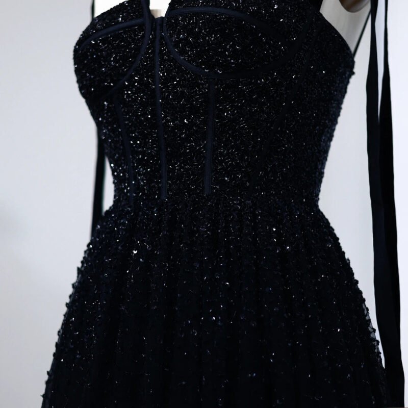 Elegant Beaded Wine Red Luxury Prom Dress