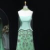 Gray Green Luxury Evening Dress for Women