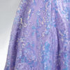 Sparkly Lavender Sequin Strapless Long Prom Dress