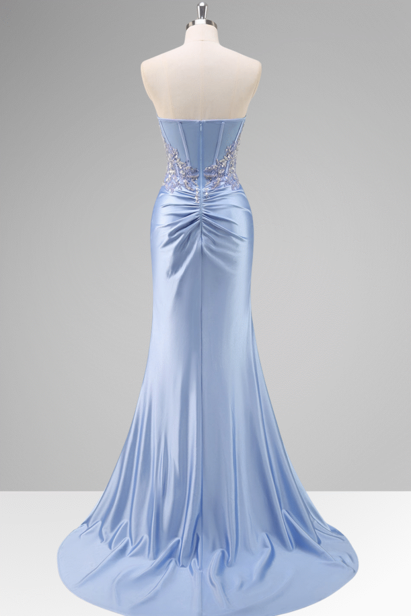 Green Mermaid Sequin Prom Dress with Beading