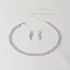 Rhinestone Diamond 3 Piece Jewellery Set